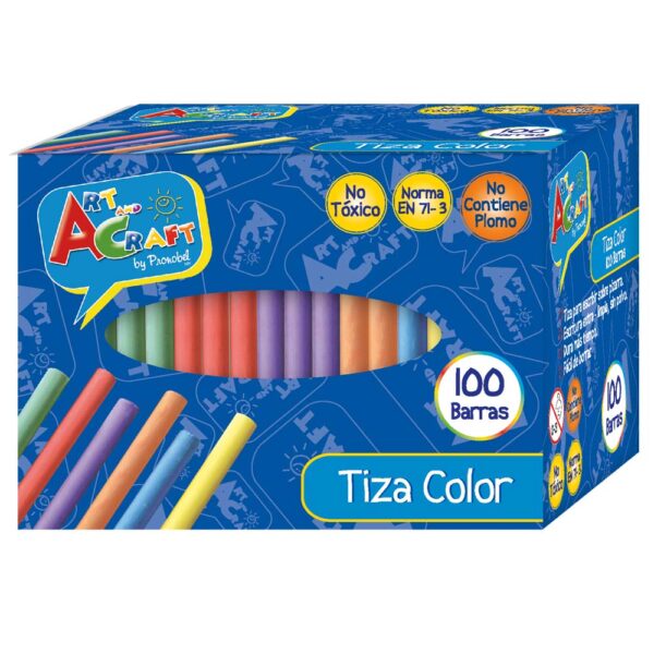 Tiza color 100 Unidades | ART & CRAFT