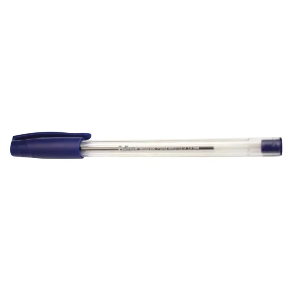 Lapiz Pasta AZUL Punta Media 1.0 mm Transparente 50 unidades | Fultons