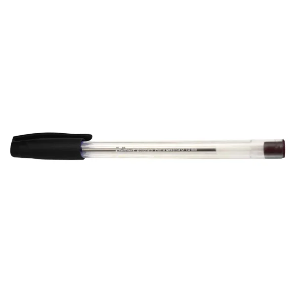 Lapiz Pasta NEGRO Punta Media 1.0 mm Transparente 50 unidades | Fultons