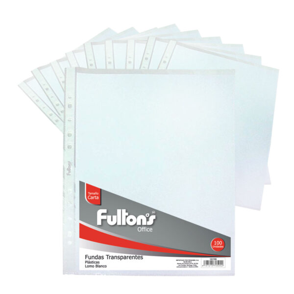 FUNDAS TRANSPARENTES | 100 UNIDADES | CARTA Y OFICIO | FULTONS