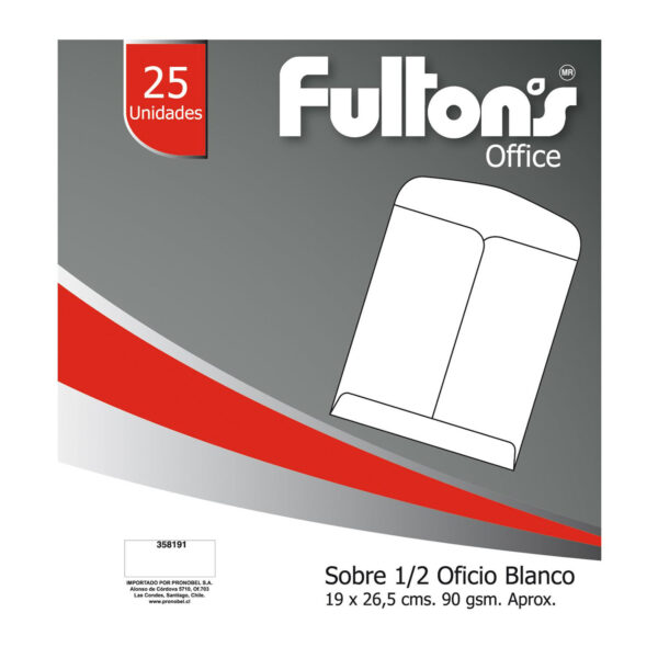 SOBRE SACO REVISTA | 25 Y 50 UNIDADES | FULTONS