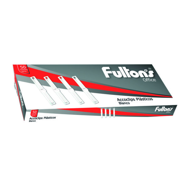 Acoclip metalico Blanco | FULTONS