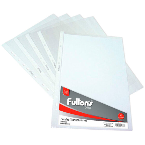 FUNDAS TRANSPARENTES | 1O UNIDADES | CARTA Y OFICIO | FULTONS