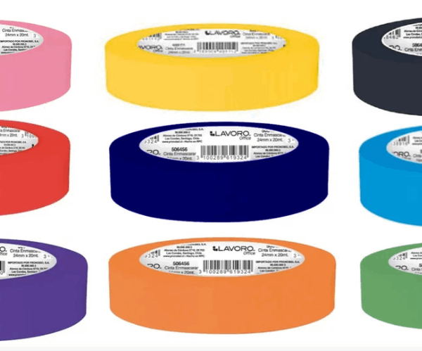 Cinta Enmascarar | COLORES 24mmx20mts | LAVORO