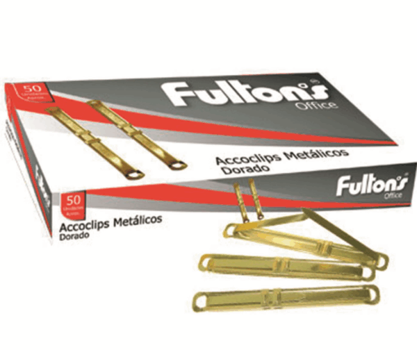 Acoclip metalico Dorado | FULTONS