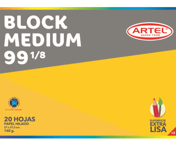 Block de Dibujo 99 | 1/8 20 hojas | ARTEL
