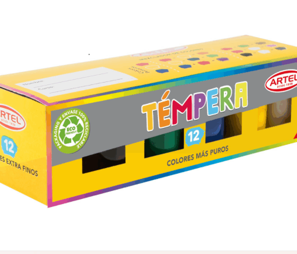Tempera Artel | 12 colores 15 ml